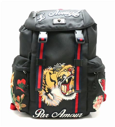 gucci with tiger bag|Gucci backpack with tiger.